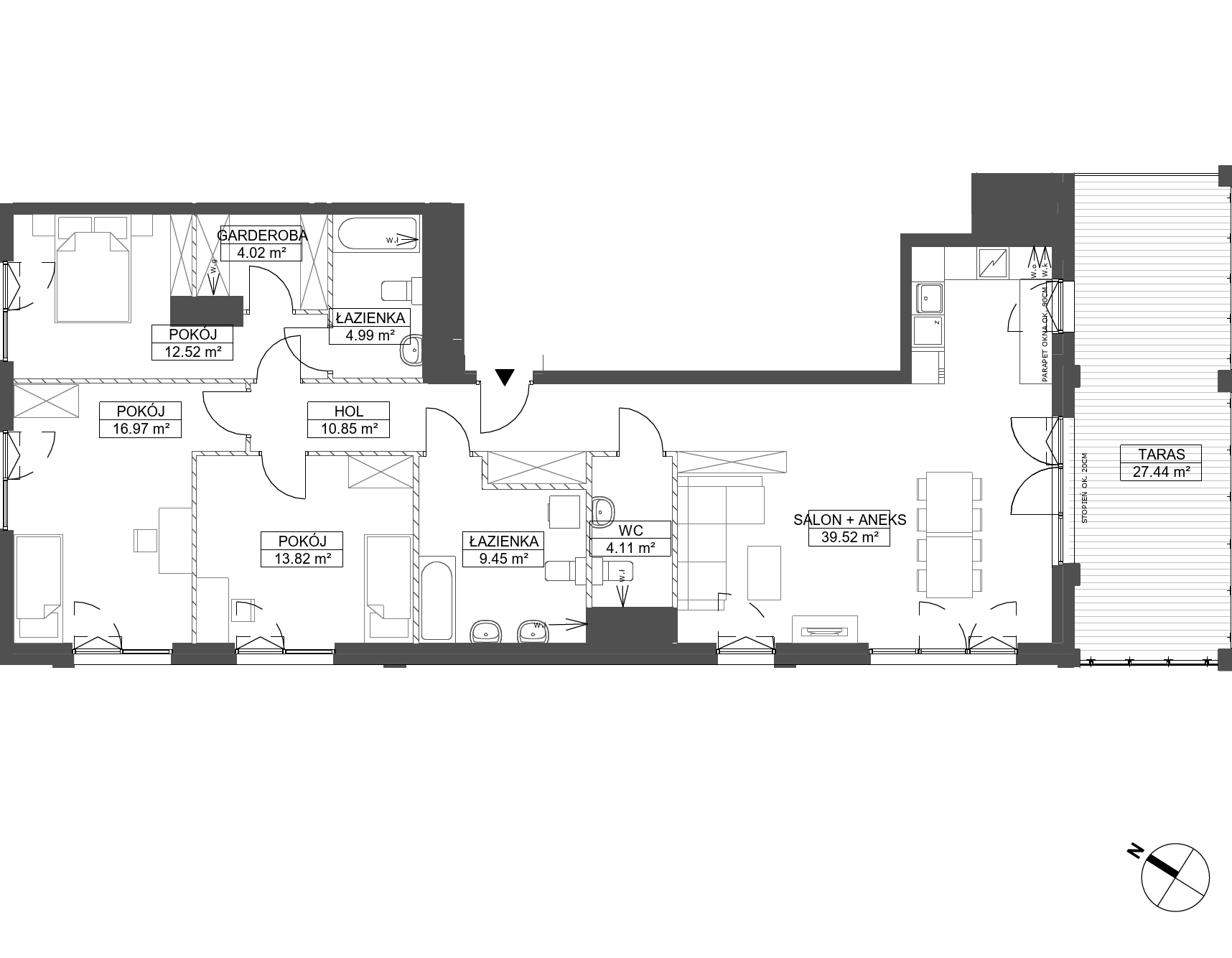 Plan 4 pok. 116m²