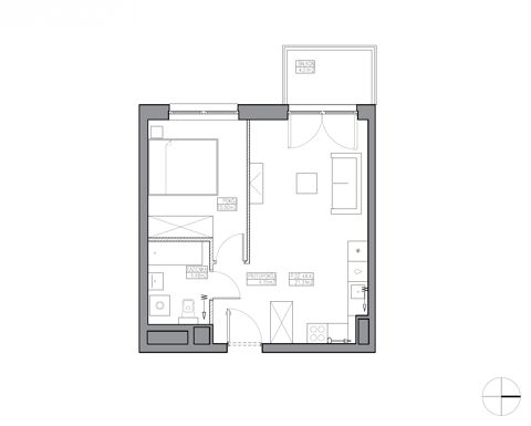 Plan 2 pok. 41m²