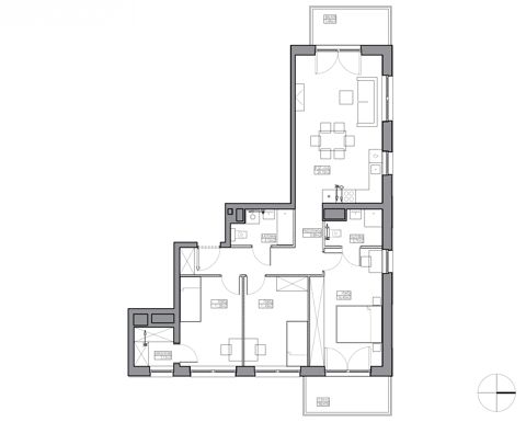 Plan 4 pok. 86m²