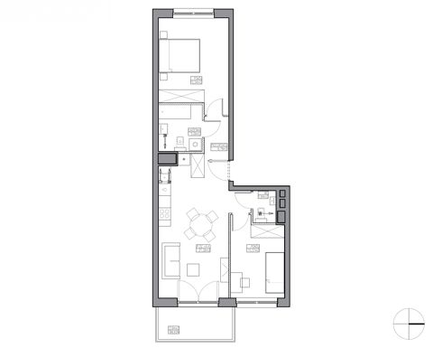Plan 3 pok. 61m²
