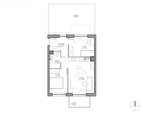 Plan 3 pok. 55m²
