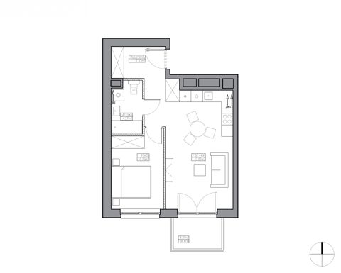 Plan 2 pok. 44m²