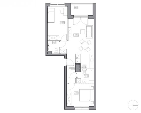 Plan 3 pok. 62m²
