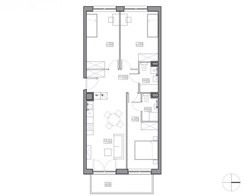 Plan 4 pok. 85m²
