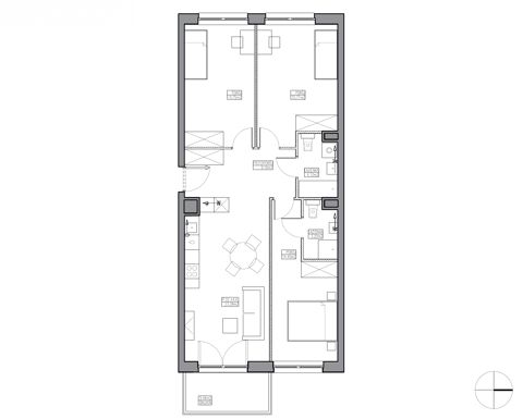 Plan 4 pok. 85m²