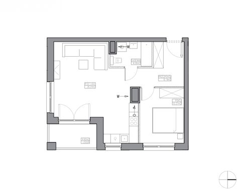 Plan 2 pok. 49m²