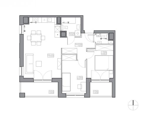Plan 3 pok. 63m²