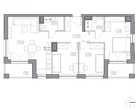 Plan 4 pok. 77m²