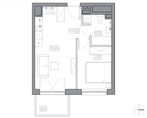 Plan 2 pok. 38m²