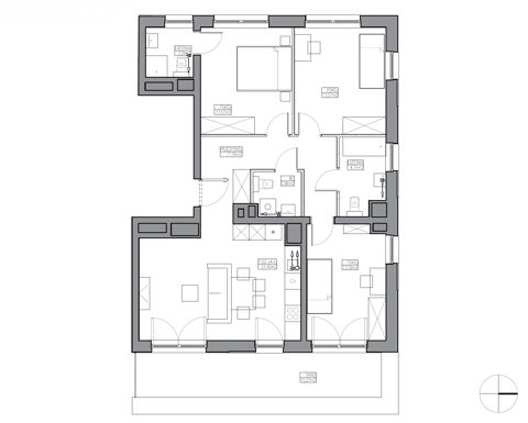 Plan 4 pok. 87m²