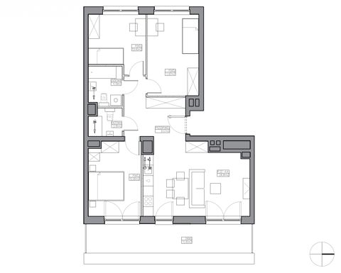 Plan 4 pok. 79m²