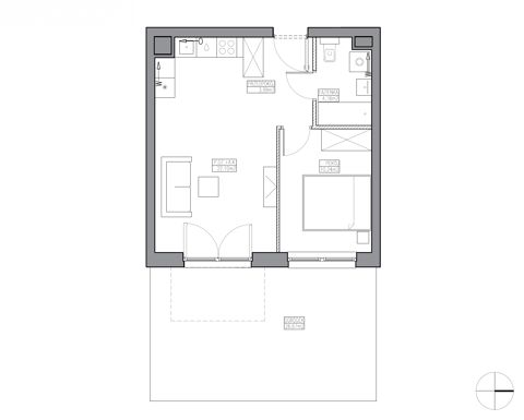 Plan 2 pok. 41m²