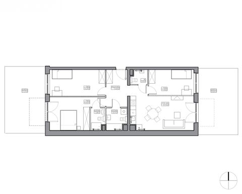 Plan 4 pok. 85m²