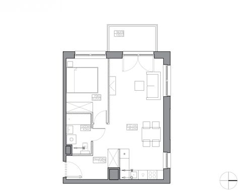 Plan 2 pok. 48m²