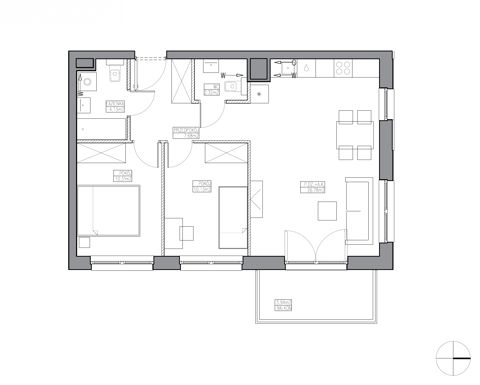 Plan 3 pok. 61m²