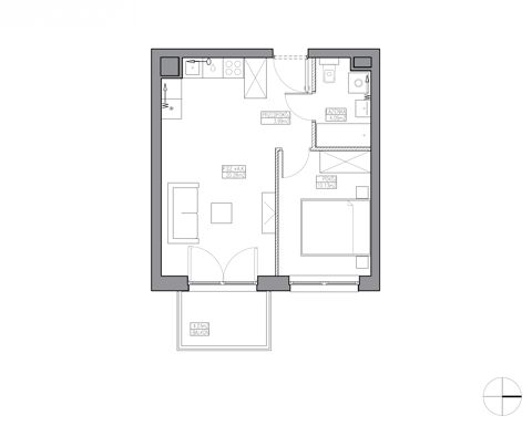 Plan 2 pok. 38m²