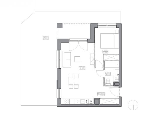 Plan 2 pok. 47m²