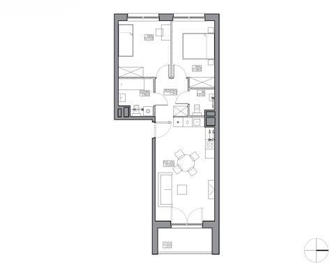 Plan 3 pok. 61m²