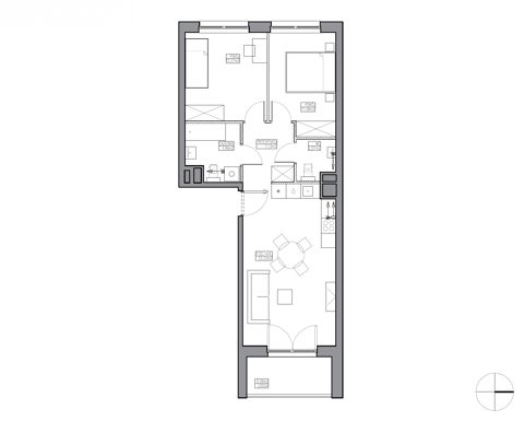 Plan 3 pok. 61m²