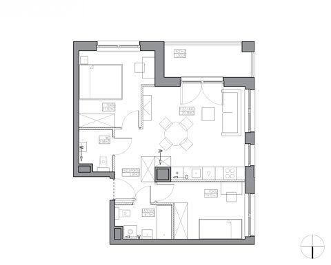 Plan 3 pok. 55m²