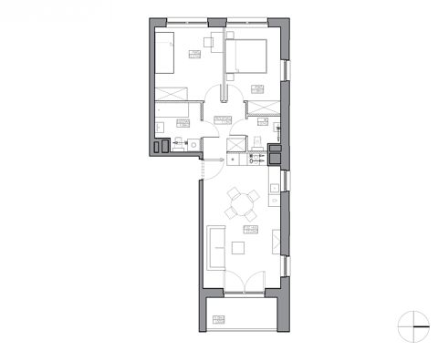 Plan 3 pok. 61m²