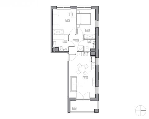 Plan 3 pok. 61m²