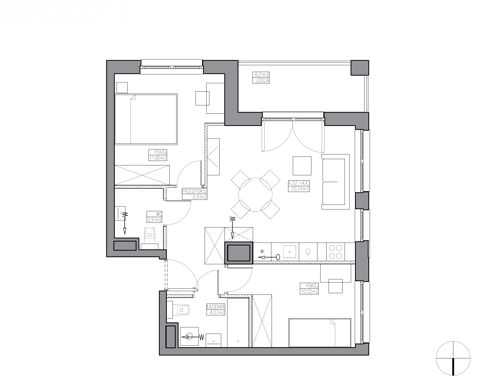 Plan 3 pok. 55m²