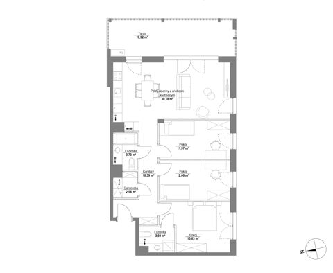 Plan 4 pok. 89m²