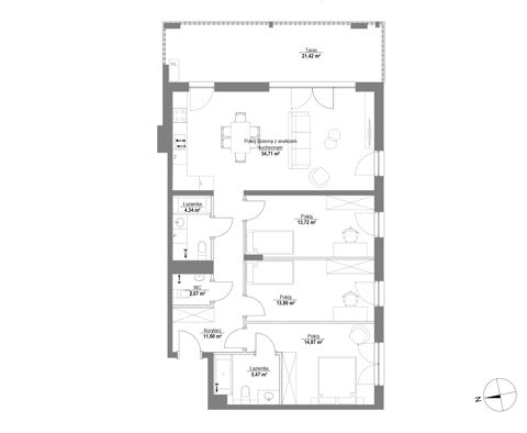Plan 4 pok. 101m²