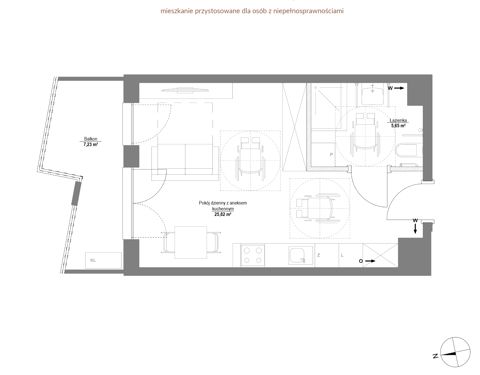 Plan 1 pok. 31m²