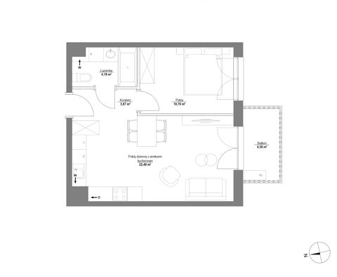 Plan 2 pok. 41m²
