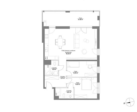 Plan 3 pok. 88m²