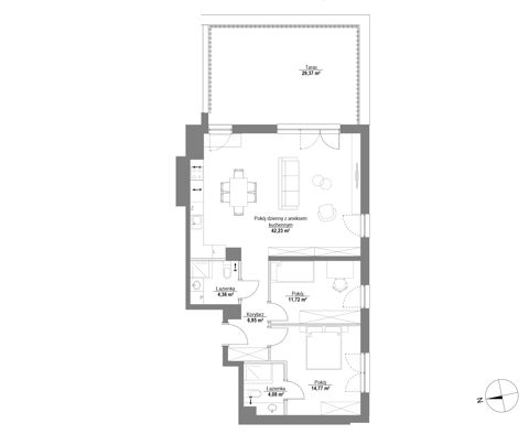Plan 3 pok. 84m²