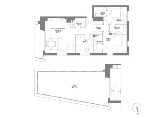 Plan 4 pok. 99m²