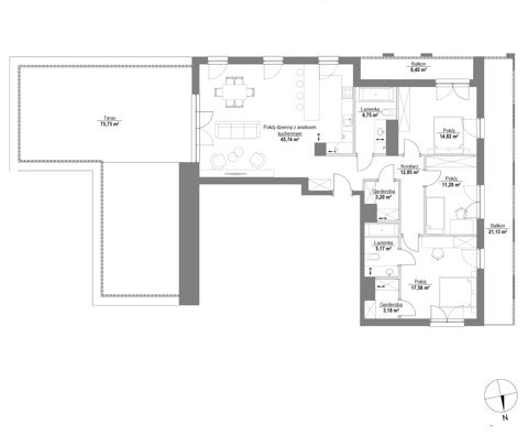 Plan 4 pok. 121m²