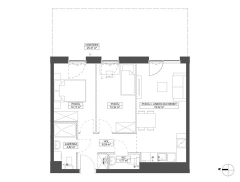 Plan 3 pok. 51m²