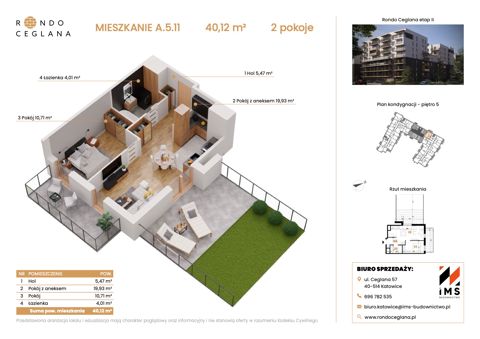 Plan 2 pok. 40m²