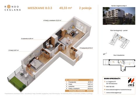 Plan 2 pok. 49m²