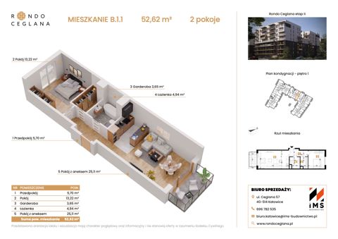 Plan 2 pok. 53m²