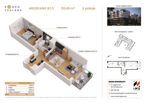 Plan 2 pok. 50m²