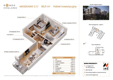 Plan 0 pok. 80m²