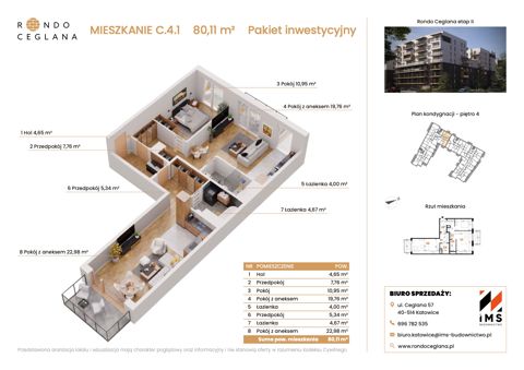 Plan 0 pok. 80m²