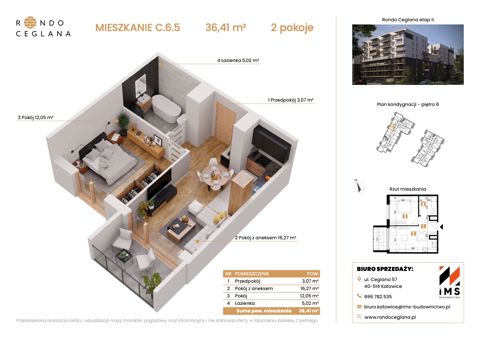 Plan 2 pok. 36m²