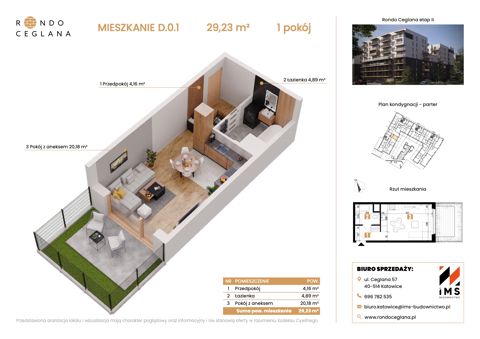 Plan 1 pok. 29m²