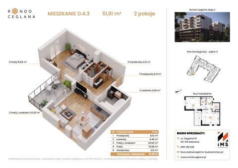 Plan 2 pok. 52m²