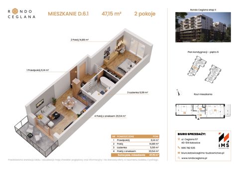 Plan 2 pok. 47m²