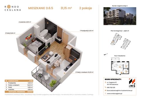 Plan 1 pok. 31m²
