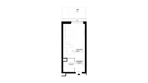 Plan 1 pok. 26m²