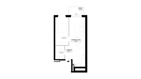 Plan 2 pok. 42m²