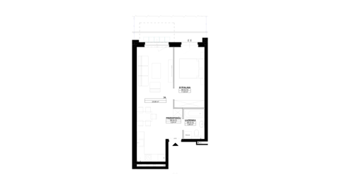 Plan 2 pok. 43m²
